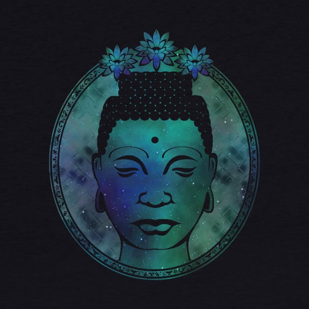 Gautama Buddha Portrait Galaxy by MellowGroove